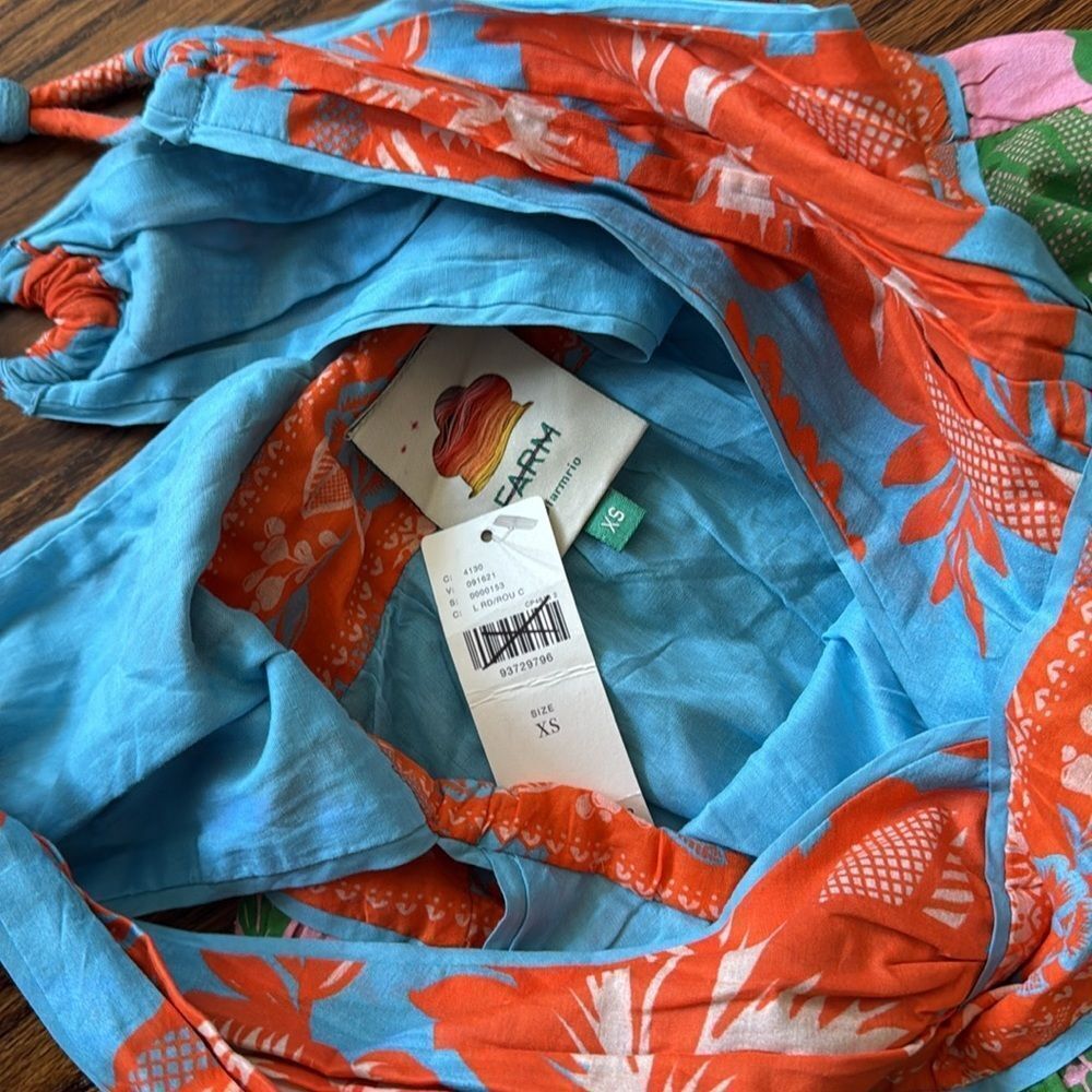 Anthropologie Sleeves V Neck Dress by Farm Rio - Picture 6 of 6